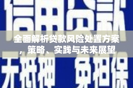 秀英全面解析贷款风险处置方案，策略、实践与未来展望