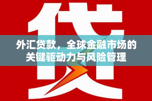 秀英外汇贷款，全球金融市场的关键驱动力与风险管理