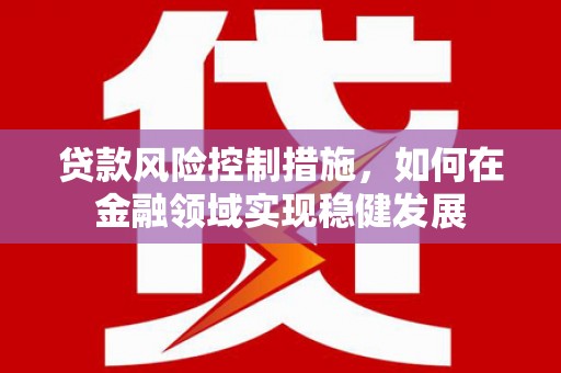 秀英贷款风险控制措施，如何在金融领域实现稳健发展