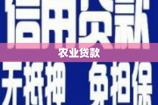 秀英农业贷款
