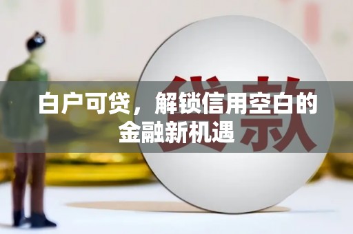 秀英白户可贷，解锁信用空白的金融新机遇