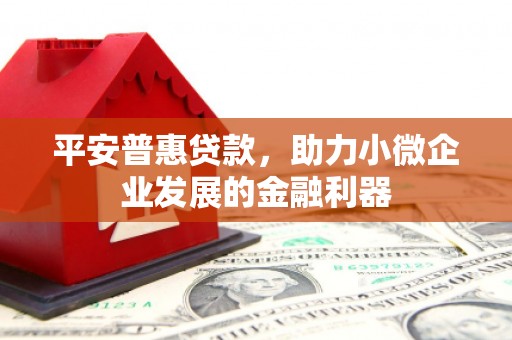 秀英平安普惠贷款，助力小微企业发展的金融利器