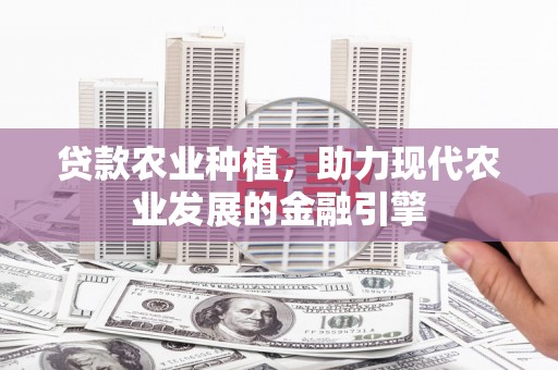 秀英贷款农业种植，助力现代农业发展的金融引擎