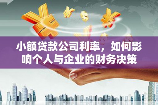 秀英小额贷款公司利率，如何影响个人与企业的财务决策