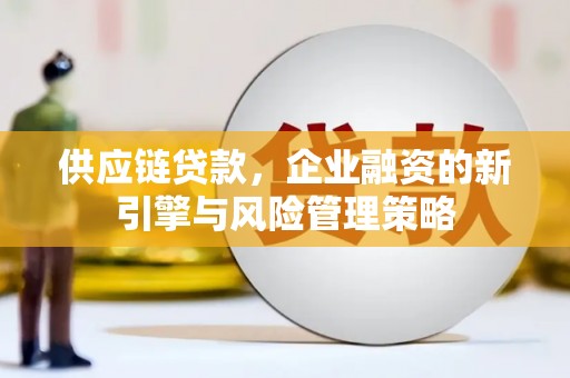 秀英供应链贷款，企业融资的新引擎与风险管理策略