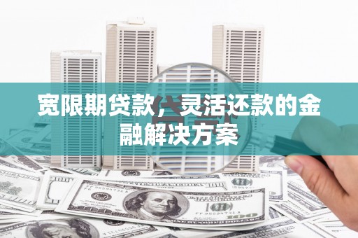 秀英宽限期贷款，灵活还款的金融解决方案