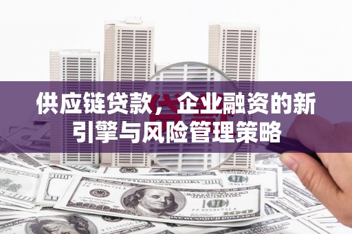 秀英供应链贷款，企业融资的新引擎与风险管理策略