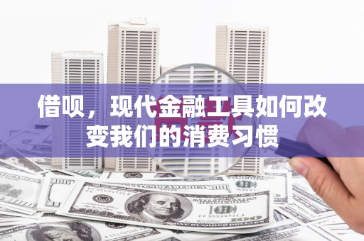 秀英借呗，现代金融工具如何改变我们的消费习惯