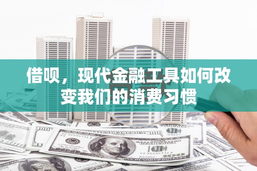 秀英借呗，现代金融工具如何改变我们的消费习惯