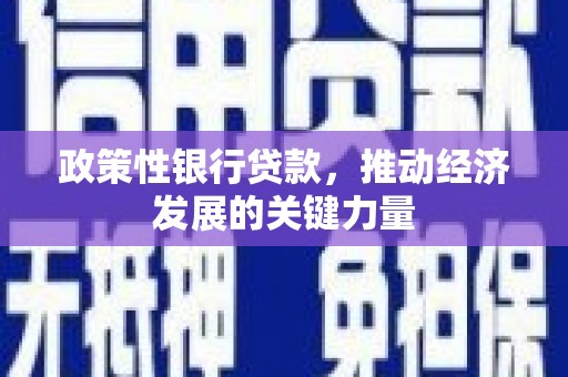 秀英政策性银行贷款，推动经济发展的关键力量