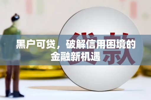秀英黑户可贷，破解信用困境的金融新机遇