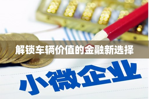 秀英解锁车辆价值的金融新选择